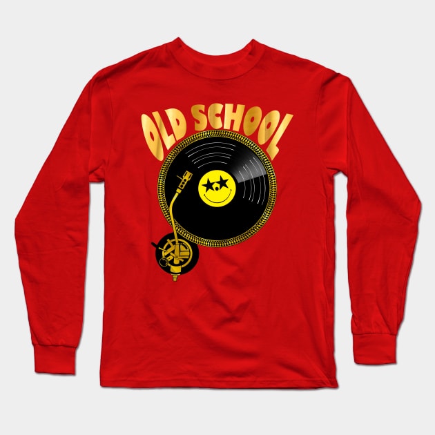 old school is gold Long Sleeve T-Shirt by retroracing